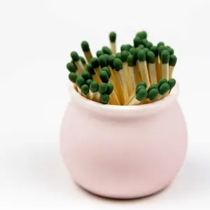 Matches in A Jar with Striker |   Ceramic Holder with Striker |   Cute Matches for Home, Bedroom, Bathroom, Matches for Candles |   Strike Anywhere Matches |   3 Extra Strikers Included