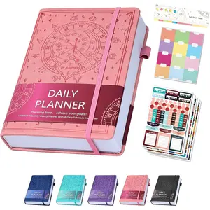 2025 Undated Academic Planner Hardcover (5.5x8.5") - Flexible Weekly & Monthly Organizer with Stickers, Productivity Journal for Students & Professionals()