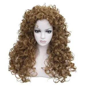 Synthetic Heat Resistant Hair Long Curly Wigs  Women Wig(27-Strawberry Blonde)