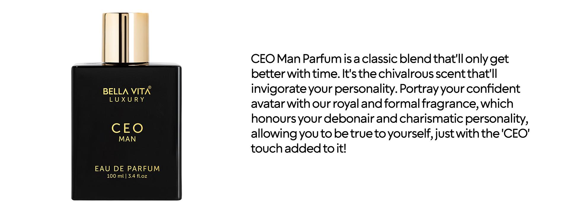 Bella Vita Luxury's CEO Man x 2 |  Eau De Parfum | Lemon, Lavender, Tonka & Agarwood | Long Lasting Perfume for Men | 15% Perfume Oil Concentration | Vegan Perfume | 3.3 Fl.oz