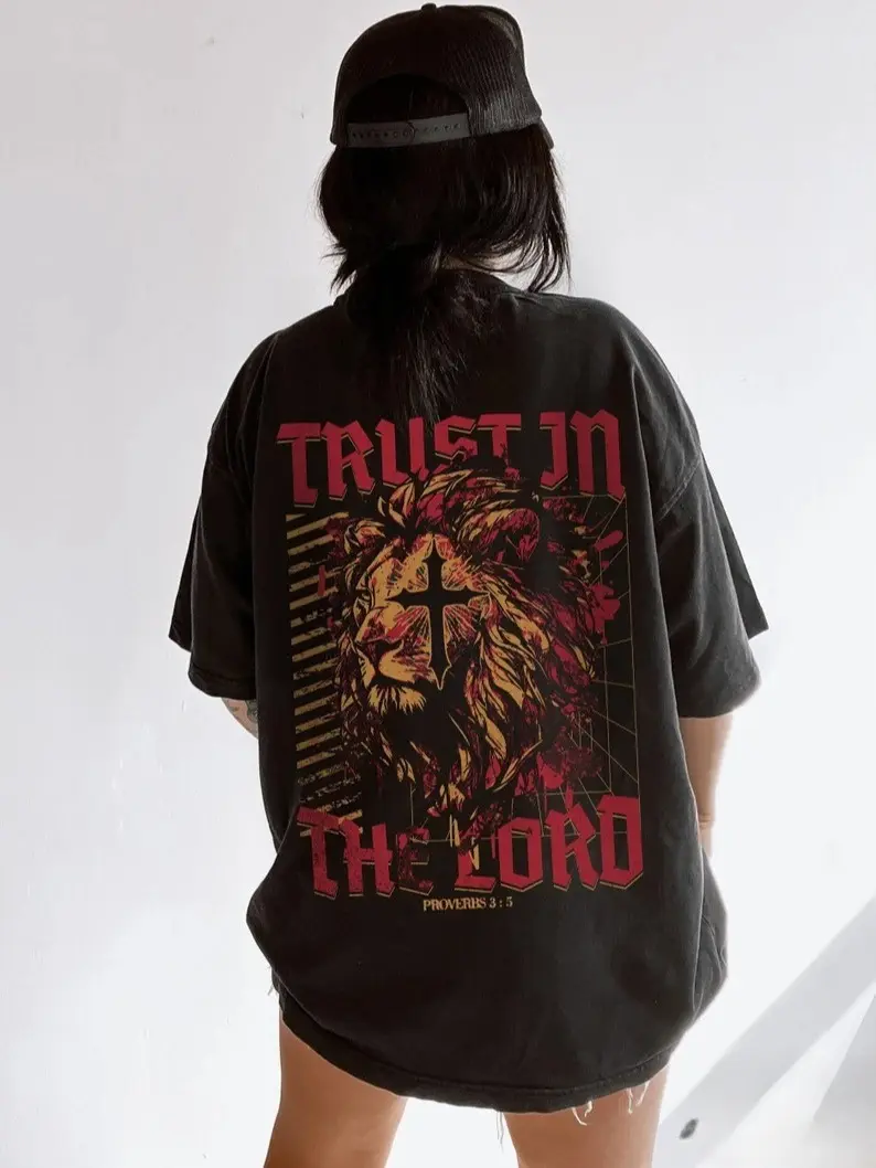 Comfort Colors Trust in the Lord Shirt, Christian Streetwear, Christian Crewneck Faith Based, Unisex Graphic Tee