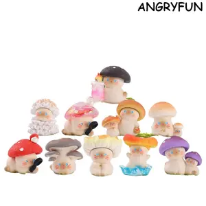 ANGRYFUN Mushroom Cat Fantasy Forest Blind Box Figure, Cute Siamese Cat Mini Collectible Figurine, Kawaii Desk Ornament, Home Office Decor, Birthday Gift for Girls & Cat Lovers tiktokshopspringglowup