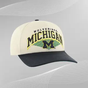 Men's Basketball 2026 M-Michigan NCAA Embroidered Baseball Cap Custom Thread Color Vintage Soft Cotton Adjustable Hat Trendy Streetwear Gift for Men & Women