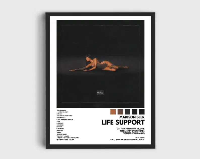 Madison Beer Life Support Poster, Music Poster, Madison Beer Gift