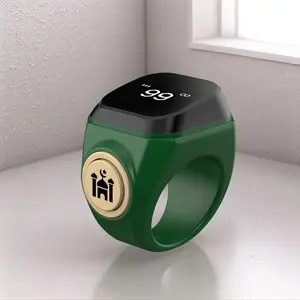 Smart APP Bead Ring Counter, Waterproof Time Reminder Electronic Counter, Islamic Muslim Prayer Device, 33/99 Prayers Counting