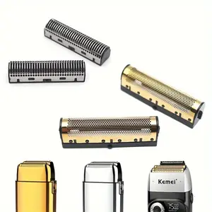 Replacement Razor Blade and Mesh for Kemei-TX1,KM-2026, Enhancer Accessories, Durable Spare Parts for Smooth Shaving Experience