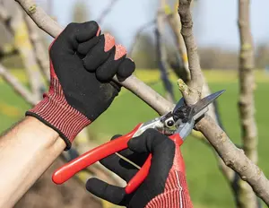 Felco F9 Pruning Shears – 8.3" Swiss-Made Left-Handed Garden Clippers with 1" Cutting Capacity | Hand Pruners for Gardening | Garden Tool Cutter with Precision Bypass Blade, Forged Aluminum Handles