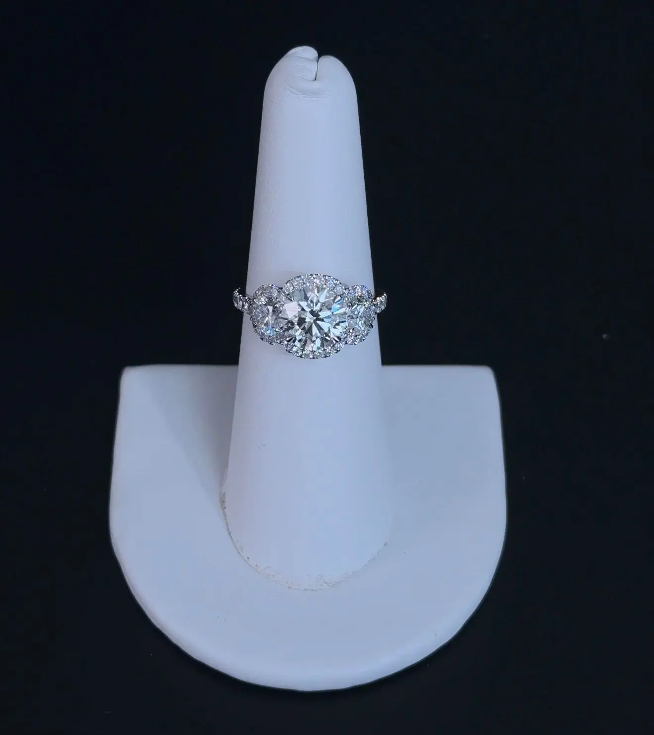 2.02ct Round Lab Diamond Ring 14kt White Gold IGI#737504665 RGF-518-2