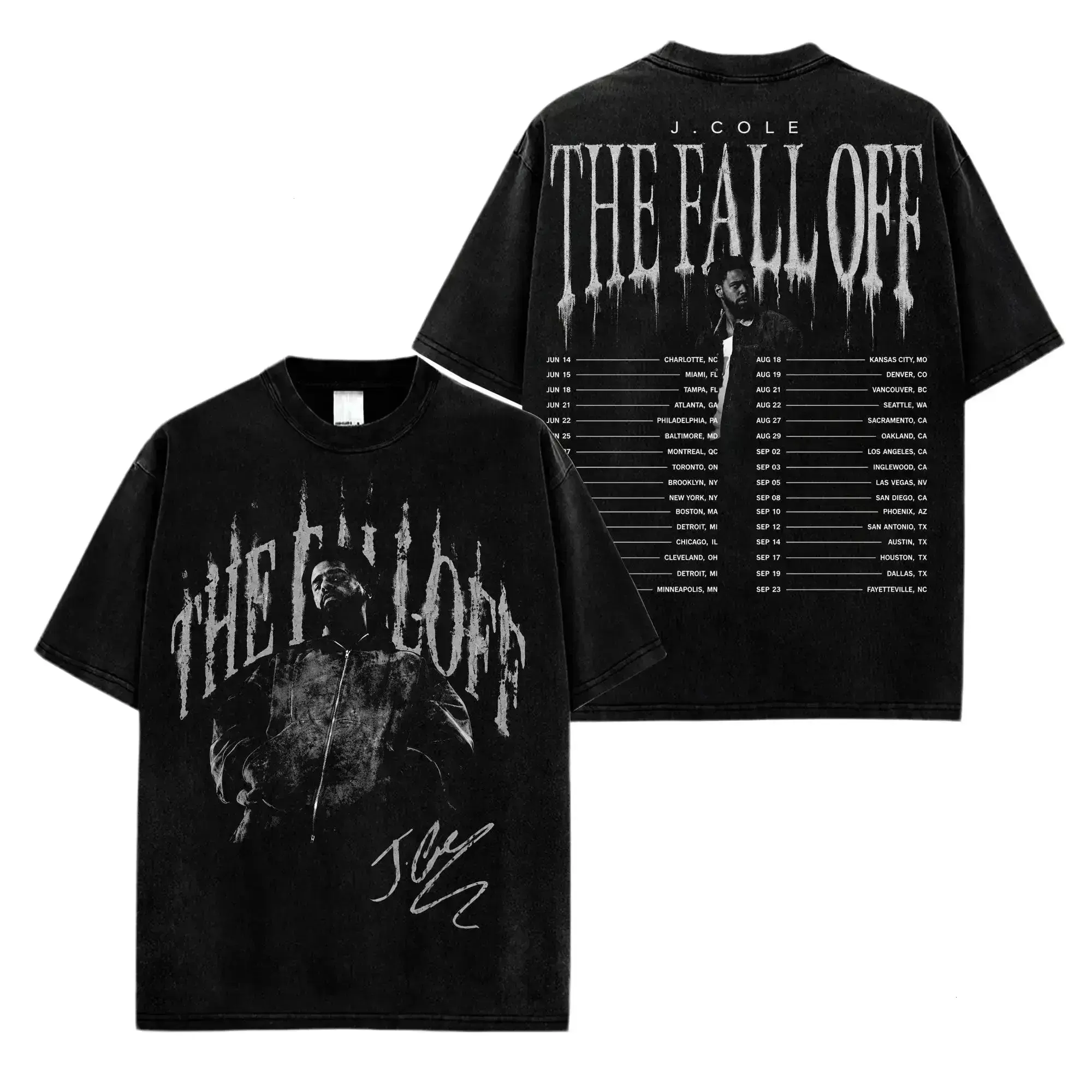 [FREE SHIP] J Cole The Fall-Off World Tour 2026 Graphic Tee, Made in USA, 100% Cotton, Album Merch Inspired Shirt