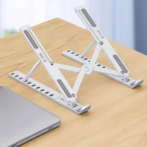Portable Laptop Stand Foldable Cooling Base, Abs Material, Adjustable Height, Suitable for All Laptops, Christmas Gift Idea