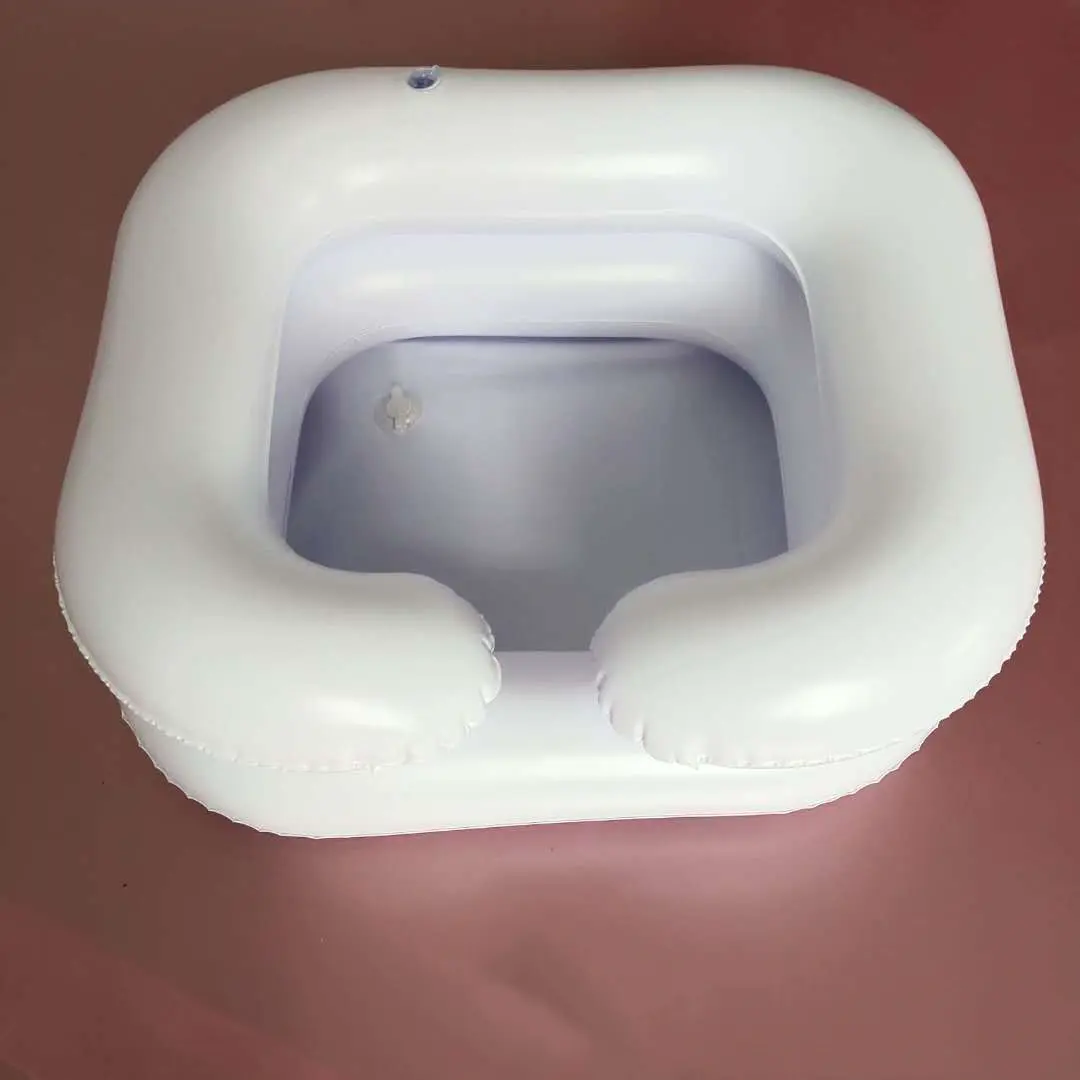 Inflatable Shampoo Basin, Durable Bathroom Wash Tub for Elderly, Adults, Children