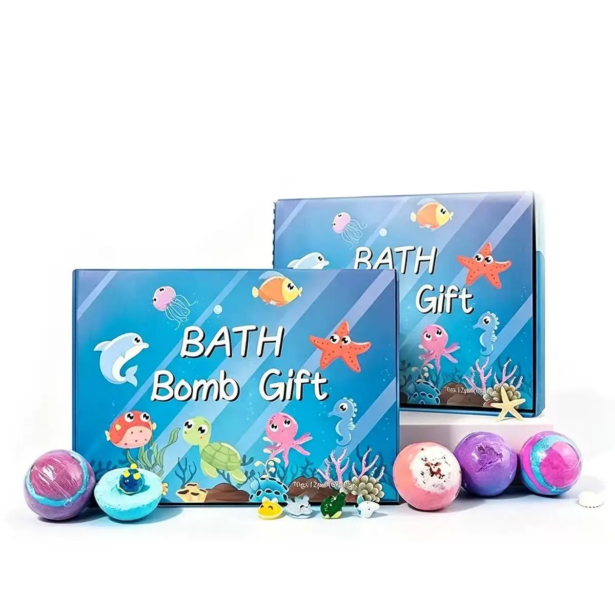 12PCS Ocean Surprise Bath Bombs with Hidden Toys!  Kids Bath Time Just Got Magical!
