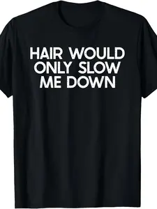 Funny Bald Man T-Shirt for Bald Men _ Regular Fit,