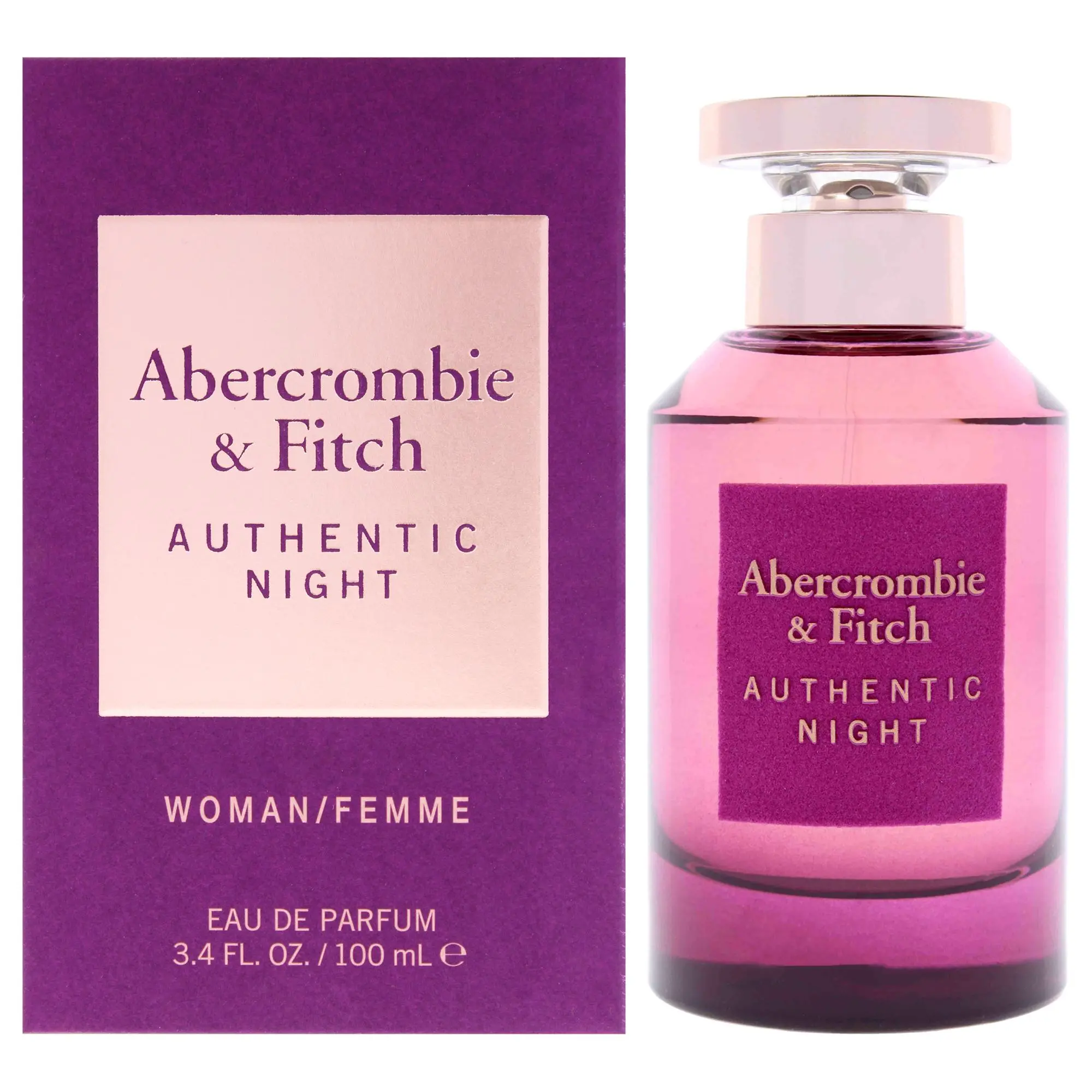 Authentic Night by Abercrombie and Fitch for Women - 3.4 oz EDP Spray