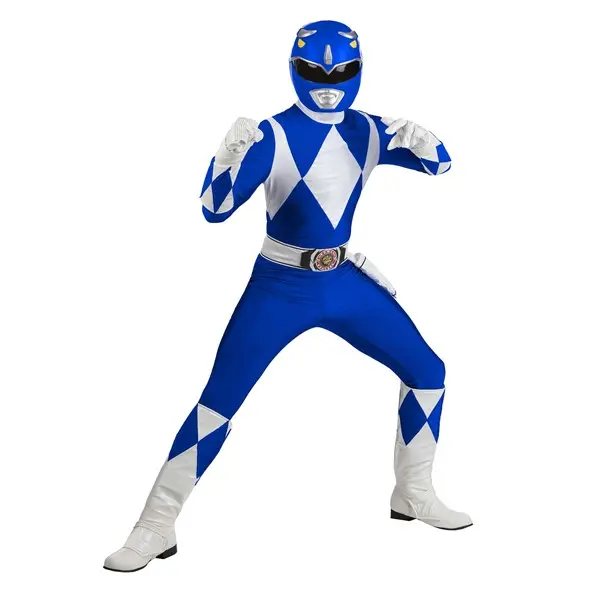 Authentic Power Rangers Blue Ranger Men's Costume Authentic Power Rangers Blue Ranger Men's Costume