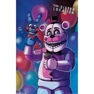 Five Nights at Freddy's: Sister Location - Funtime Freddy .Poster Decorations, Holiday Poster - Halloween Party Decorations. Moives Poster.Wall Decor.Poster Gift For Holiday, Halloween, Birthday, Christmas