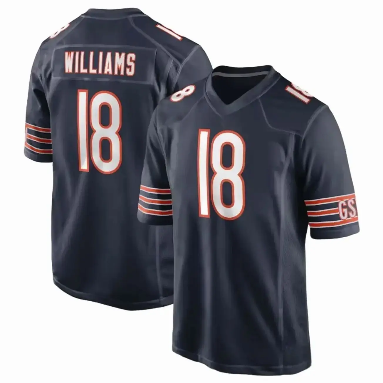 Print Williams #18 Jersey Shirt, Jersey Shirt, America Football Jersey, Sport Clothing, Football Uniform, Jersey For Football Fans, Gift For Him