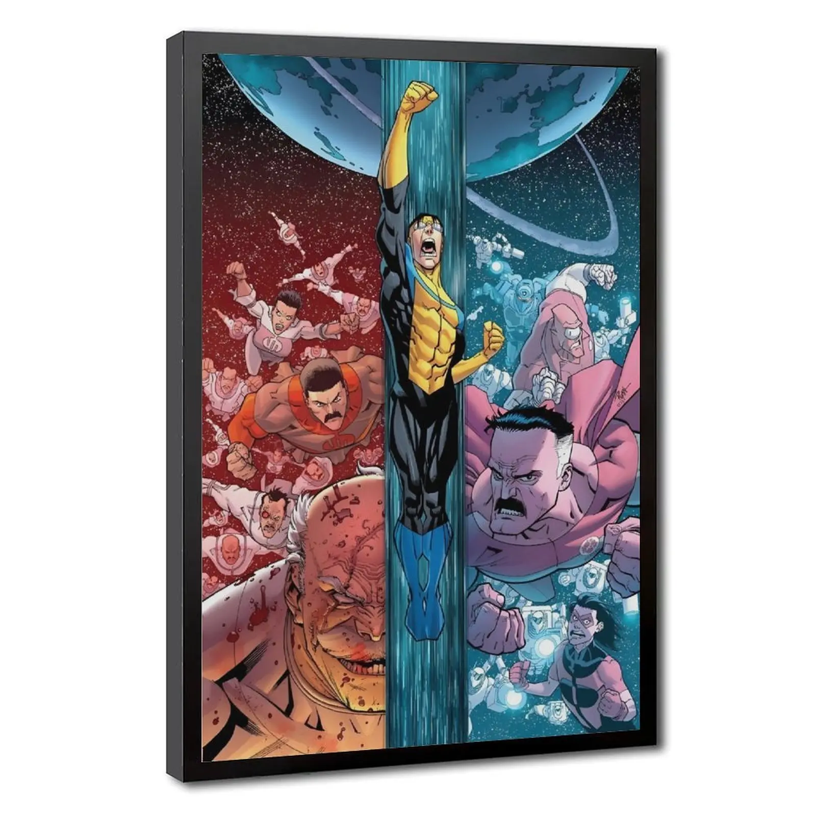 Invincible Viltrumite War Epic Battle Canvas Wall Art | Mark Grayson ...