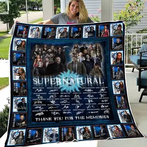 Supernatural Travel Blanket, Movie Blanket, Winchester Brother Blanket, Tv Series Soft Blanket, Dean Winchester Blanket