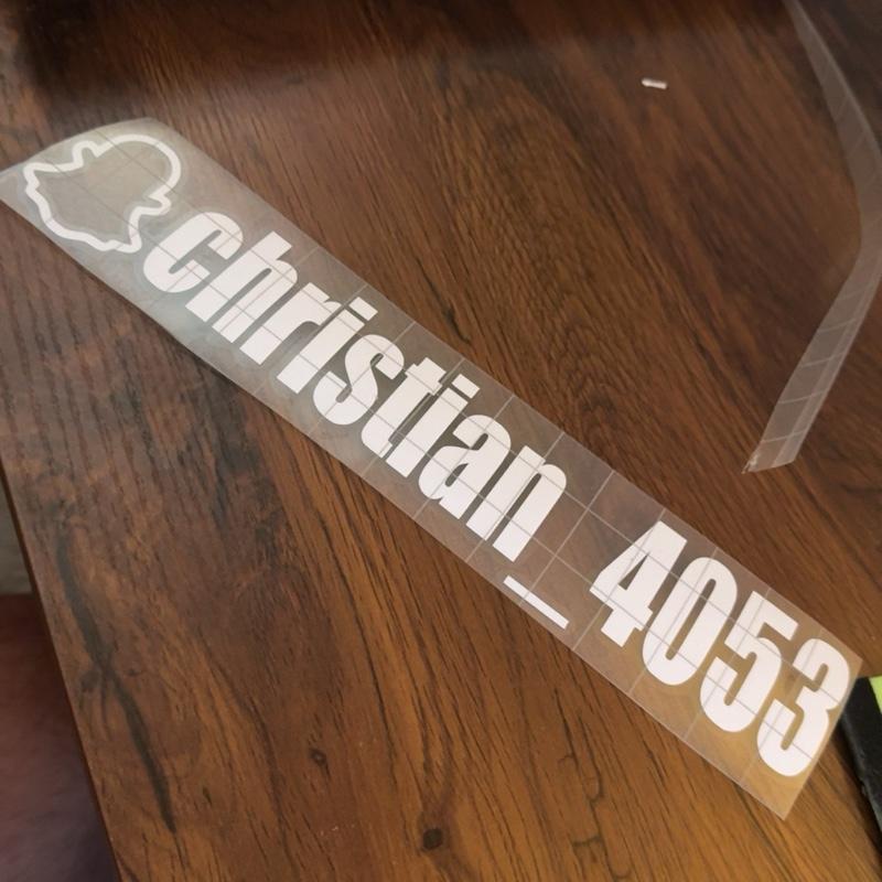 Custom Instagram Snapchat Tiktok Handle Decals for Car Windows Cups Tumblers Laptops High Quality Vinyl Decals Truck Sticker Easy Application