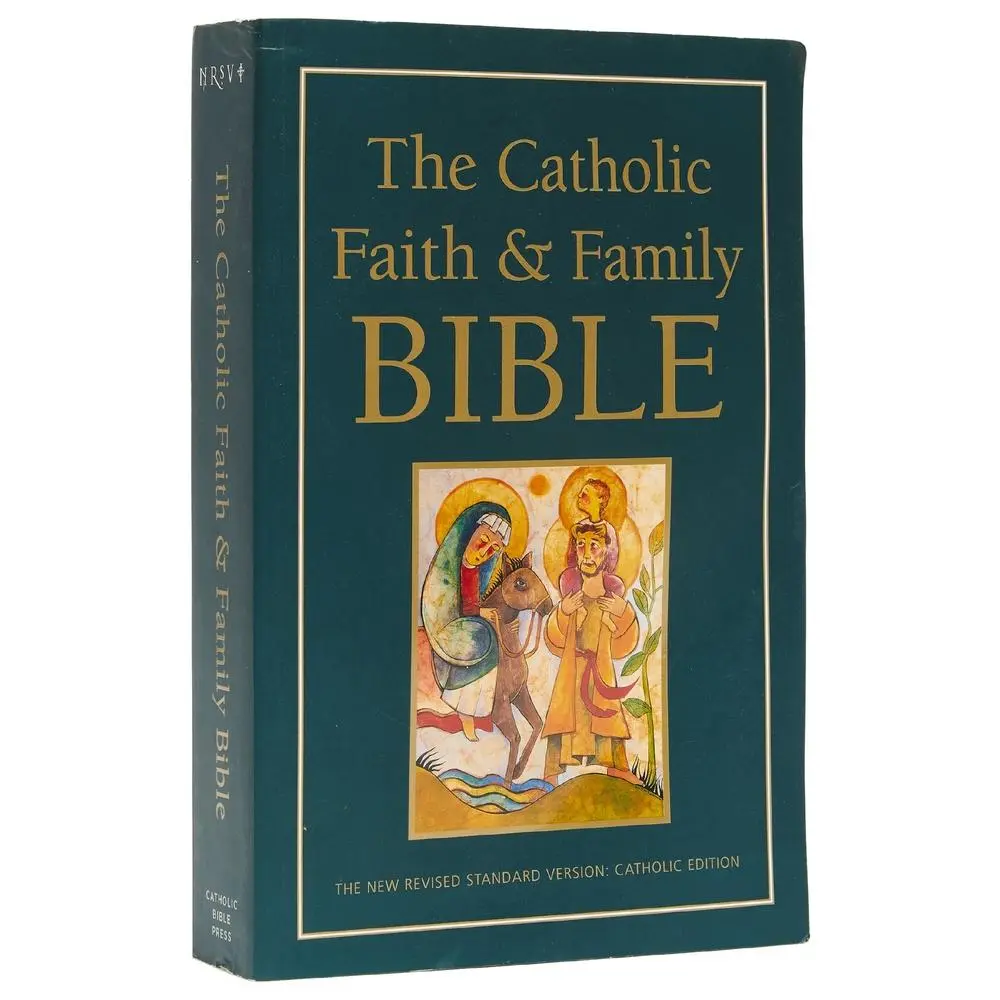Used Catholic Faith and Family Bible - NRSV (New Revised Standard Version) Scripture, Catholic Bible Press, Trade Paperback, English, 006149626x, Good Condition, Easy-to-Read 9.5-Point Type, Maps for Context, Presentation Pages for Family Tree Recording