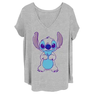 Women's Lilo & Stitch Outlined Stitch Sketch T-Shirt