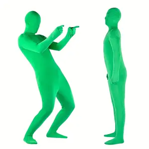 1pc Full Bodysuit Unisex Spandex Stretch Adult Costume, Halloween Bodysuit Costume For Cosplay