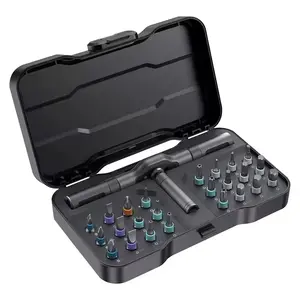 24 In 1 Multi-purpose Ratchet Wrench Screwdriver Set Magnetic Bits Tools Set DIY Household Repair Tool Precision Hand Tools Work