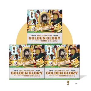 FIFA Golden Glory 3-Pack Bar Soap Bundle - Dr. Squatch Exclusive Limited Edition - Body Care FIFA Golden Glory 3-Pack Bar Soap Bundle - Dr. Squatch Exclusive Limited Edition - Body Care