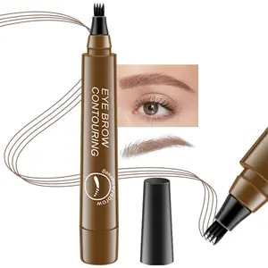 Eyebrow Pencil Micro 4 Point Ink Pen by Brow Stylist - Eye Makeup Lift & Snatch Eyebrow Pen Kits Long-Lasting Waterproof Natural Eyebrow Hair (1Pc 01# Light brown)