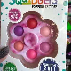 Popping spinning fidget stress relief toy