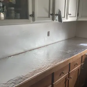 Peel and Stick Wallpaper, Waterproof Contact Paper for Kitchen Countertops Cabinets, Self-Adhesive Removable Aluminum Foil Sticker, Oil Proof Heat Resistant, Easy Clean (40cm*3m)