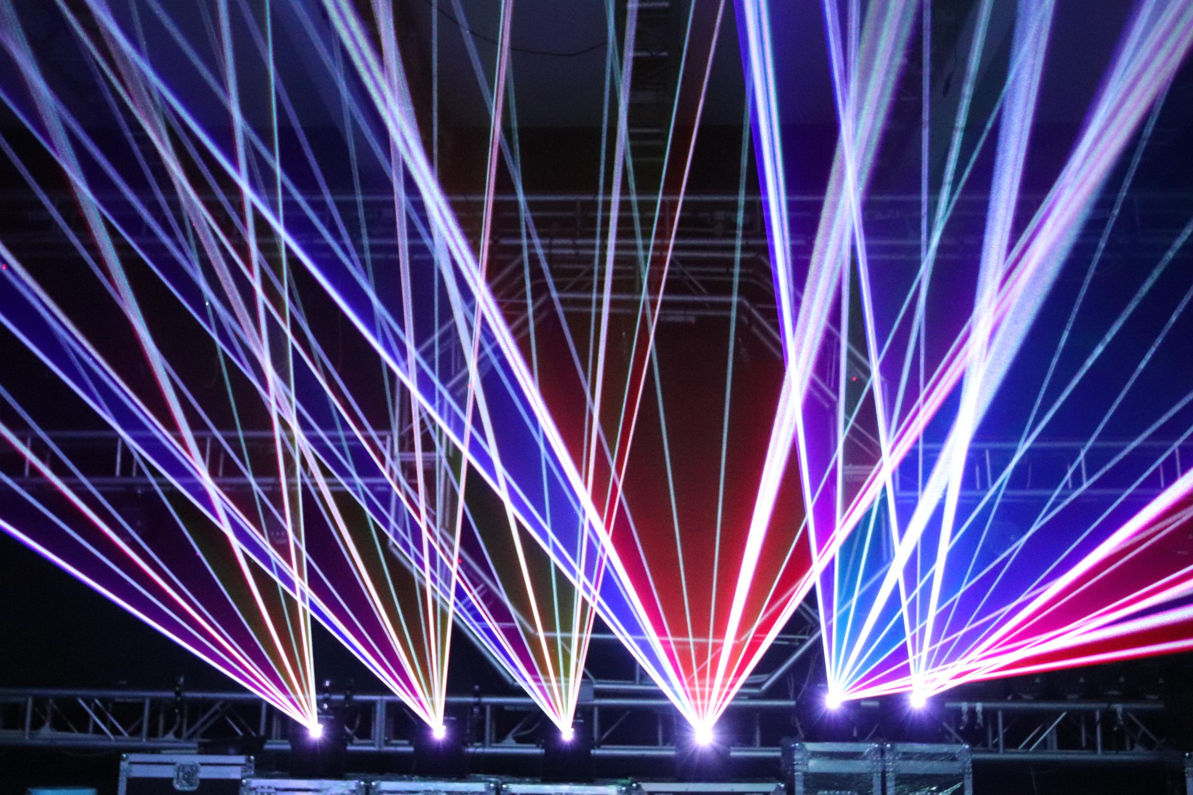 10W RGB Full Color Animation Laser Projector Interlock, DMX512 & ILDA with Multiple Control Modes, Professional Stage Laser Light for Concerts, Clubs, Weddings & Parties