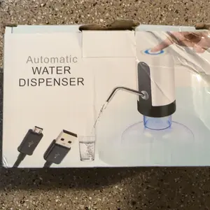 5-Gallon Water Bottle Dispenser (White): USB-Charged Electric Automatic Pump, Suitable for Home, Office, Indoor & Outdoor