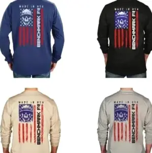 #FR Benchmark Skull Flag Flame Resistant Shirt, FR Non-Pocket Version FR Menswear & Womenswear, Workwear Durable Logo Graphic Cotton, Casual Tops for Men & Women T-Shirt, Sweatshirt, Hoodie,, Trendy Best Gift A4H4Y