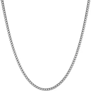 Cuban Chain for Men 3.5mm/5mm/7mm/9mm Stainless Steel Men's Gold Chain Silver Chain Diamond Cut Hip Hop Link Chains Necklace 16-30 Inch