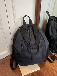 Large capacity, Multi function backpack with solid color, single shoulder bag with zipper closure, suitable for school, work, shopping, men's and women's backpacks