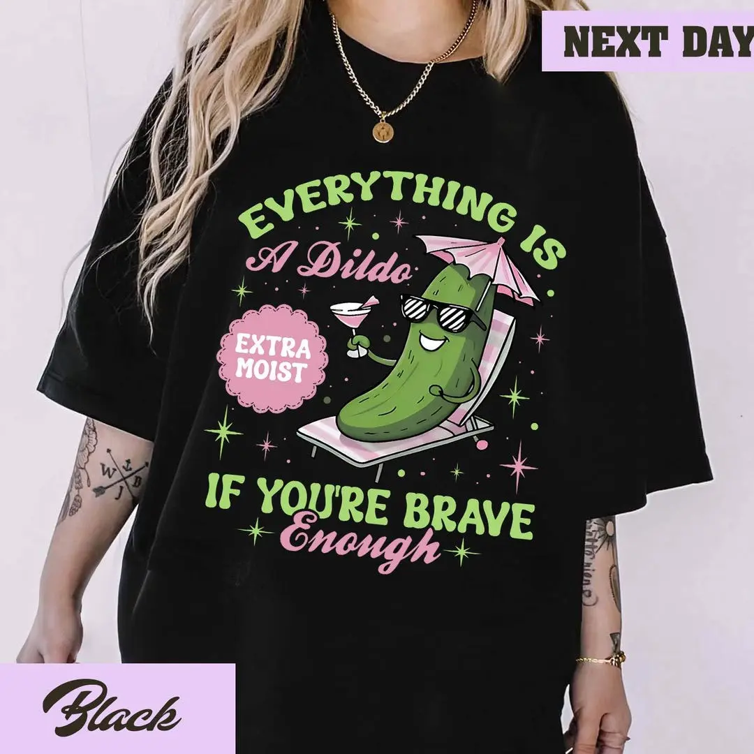 Inappropriate Shirts For Women, Raunchy Cucumber Shirt, Adult Humor Tee, Funny Gag Gift, Girls Trip Tshirt Exchange, Dirty Humor Shirt