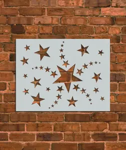 Shooting Stars Stencil