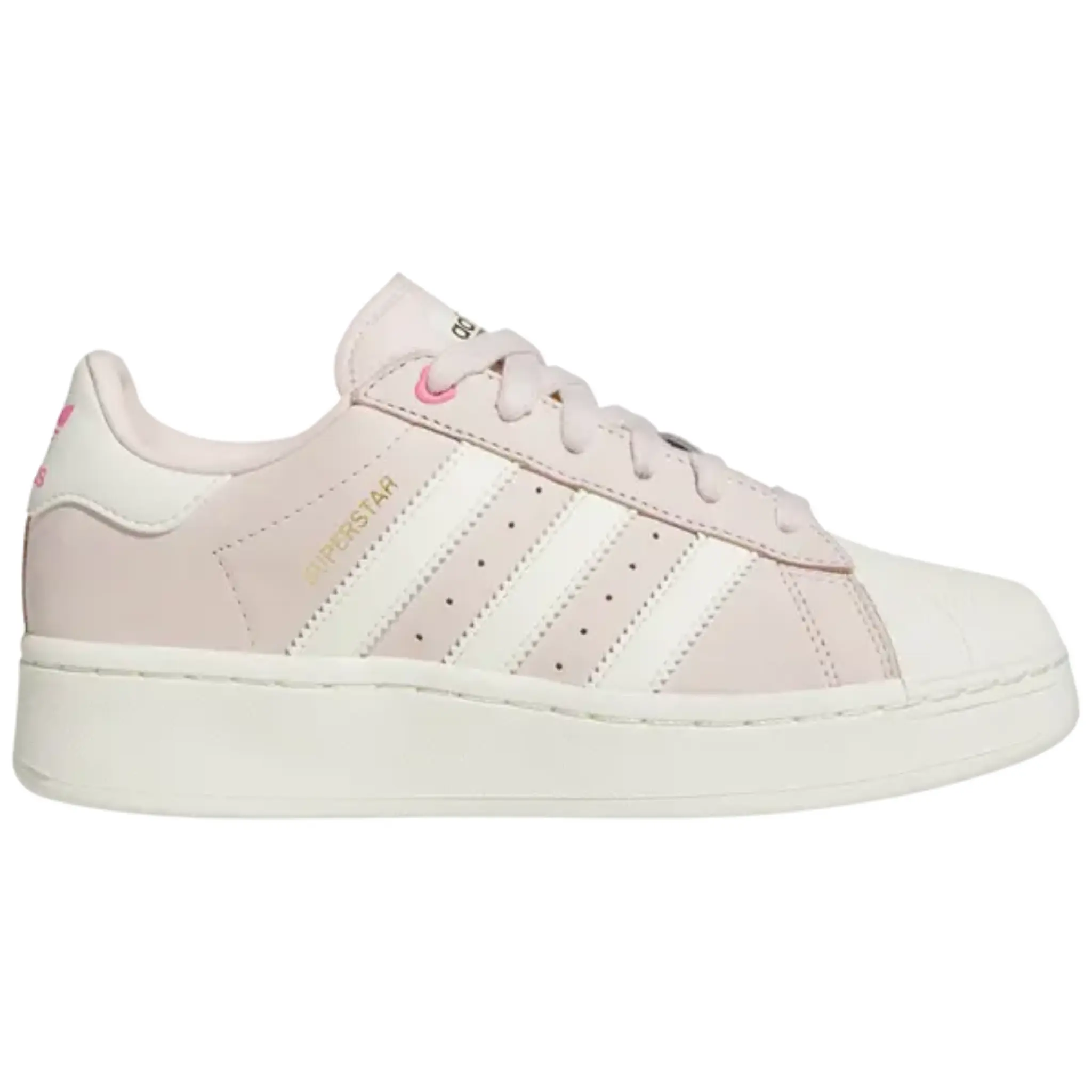 Adidas Women's Retro Pink Superstar XLG Sneakers - Casual Wear, Lace Closure, Stripes, for Everyday Casual Outfits, ID1103 (No Box)