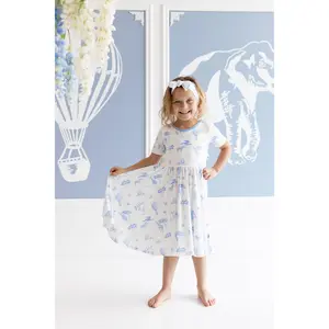 Twirl Dress in Toile Safari