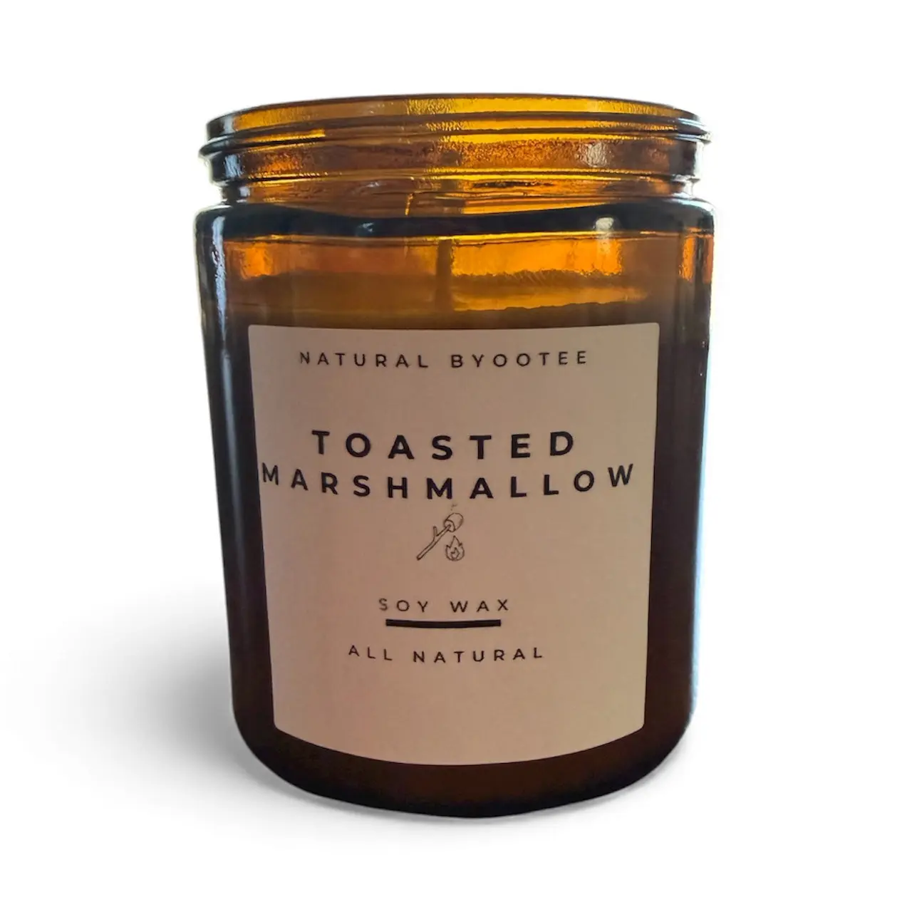 Toasted Marshmallow Soy Candle (8oz) | Vanilla + Toasted Sugar | Hand-Poured