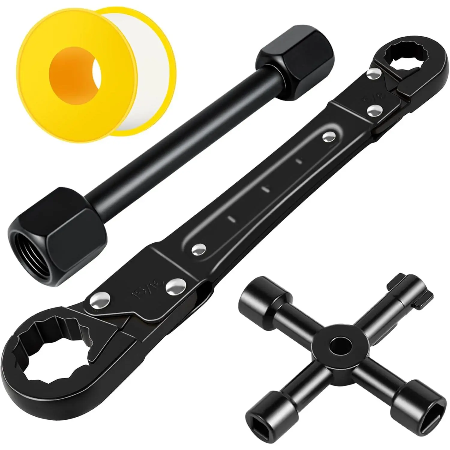 Angle Stop Wrench Kit, Plumbing Tools, Angle-on Plumber Wrench for Quick And Hassle-Free Angle Stop And Supply Nut Installations