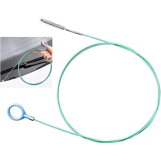 1 PCS 78-Inch Car Sunroof Drain Cleaning Tool – Flexible Long Tube Brush for Windshield Drain Holes & Downspouts, Essential Car Wash Detail Brush, Perfect for Rainy Season Maintenance, Prevents Clogs & Leaks, Easy-to-Use Flexible Design for Tight Spots