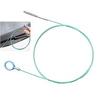1PCS (78 inches) Car sunroof drain cleaning tool, detail car wash brush, long tube cleaner for cleaning windshield drain holes, flexible downspout drain brush, essential car gadgets for the rainy season
