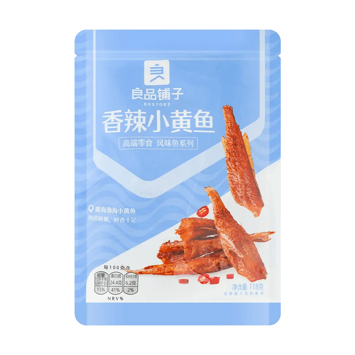 BESTORE Spicy Dried Fish Jerky Snack, 4.16 oz BESTORE Spicy Dried Fish Jerky Snack, 4.16 oz