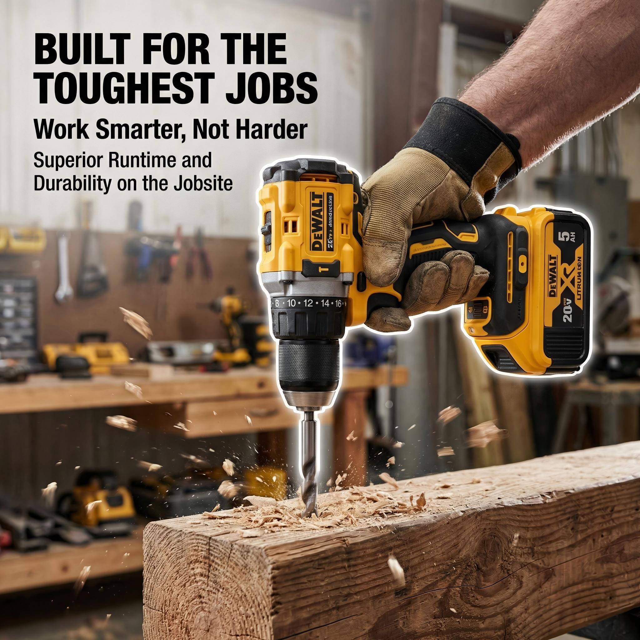 Dewalt DCF805 20V Drill Bundle: 0-34000bpm Impact Rate, 1.34-2.02kg, One Battery & Charger