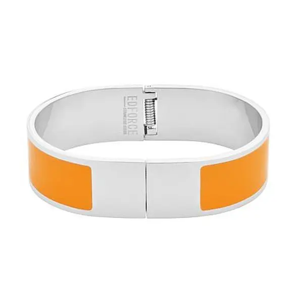 Stately Steel Stackable Enamel Bangle Bracelet Stately Steel Stackable Enamel Bangle Bracelet