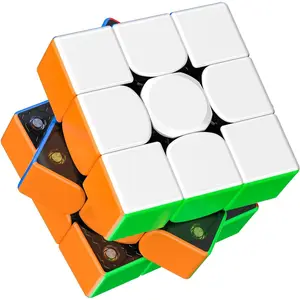 Magnetic Speed Cube 3x3 Stickerless, Smooth Fast Turning Puzzle Cube Toy for Kids & Adults, No Extra Accessories Needed