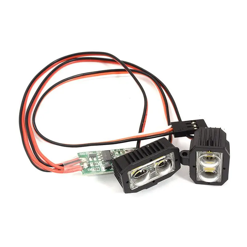 Realistic Bright Spot LED (2x2) Light Set w/ Controller for 1/10 Off-Road